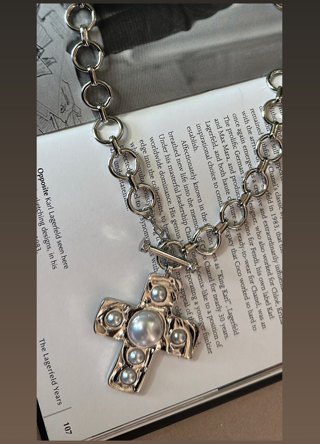 Links & pearls Neck Stainless steel