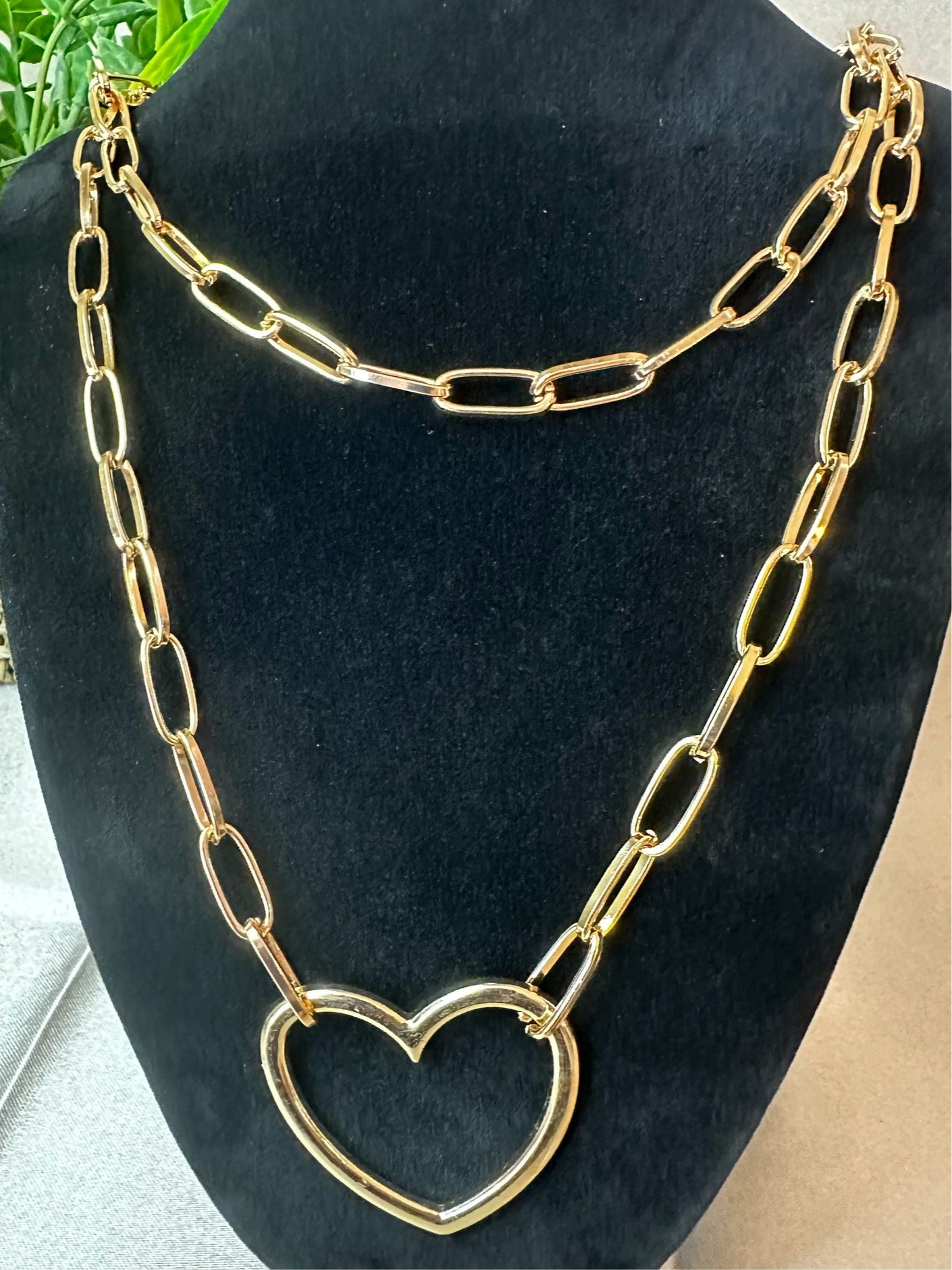Long heart & links Neck