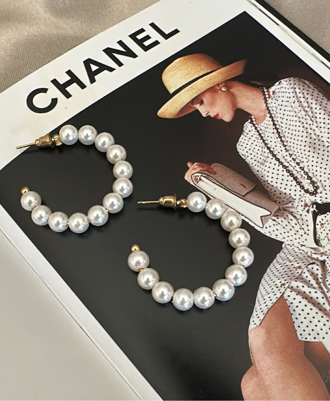 White Pearl earrings