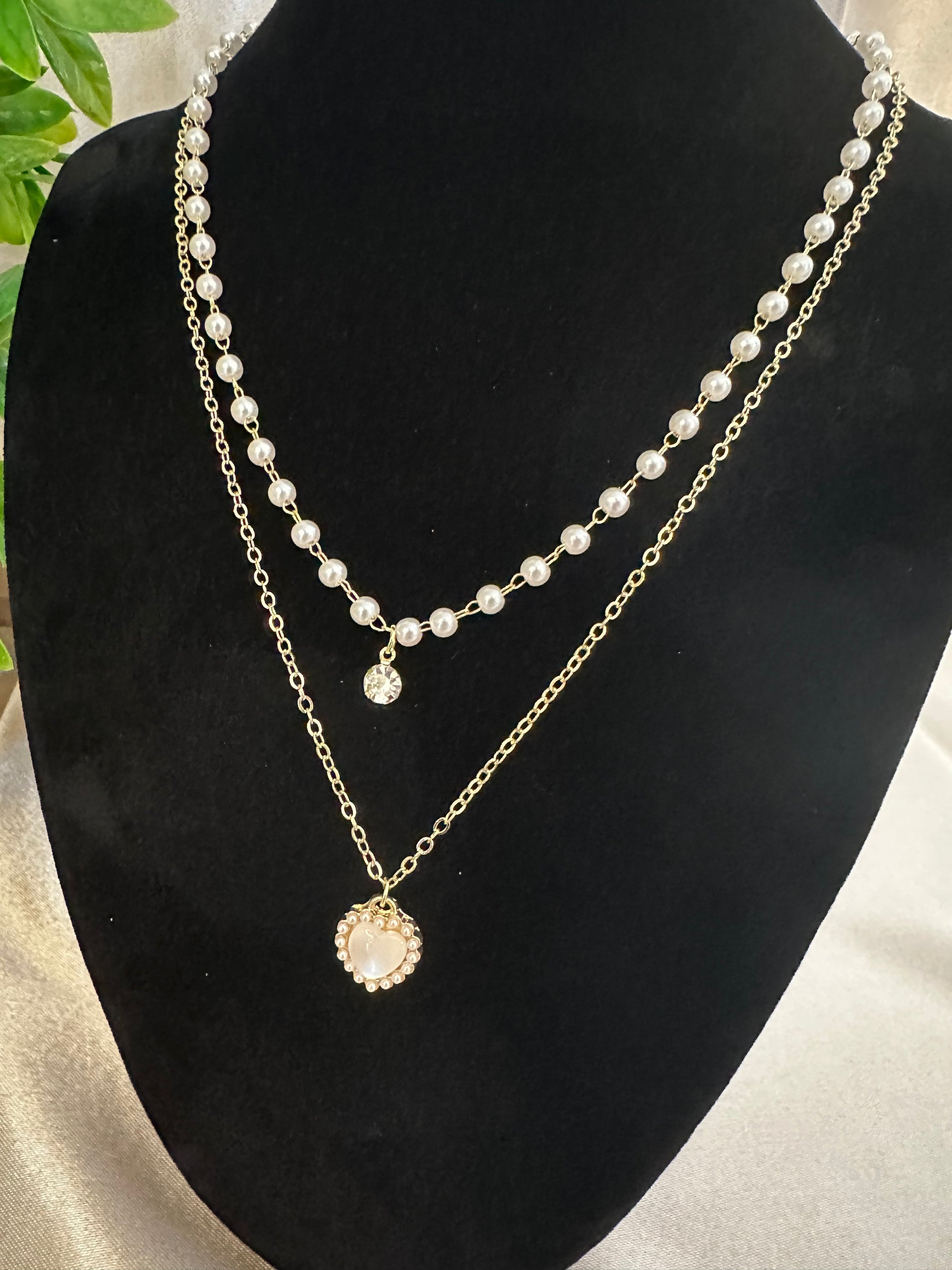 Layered chain with heart