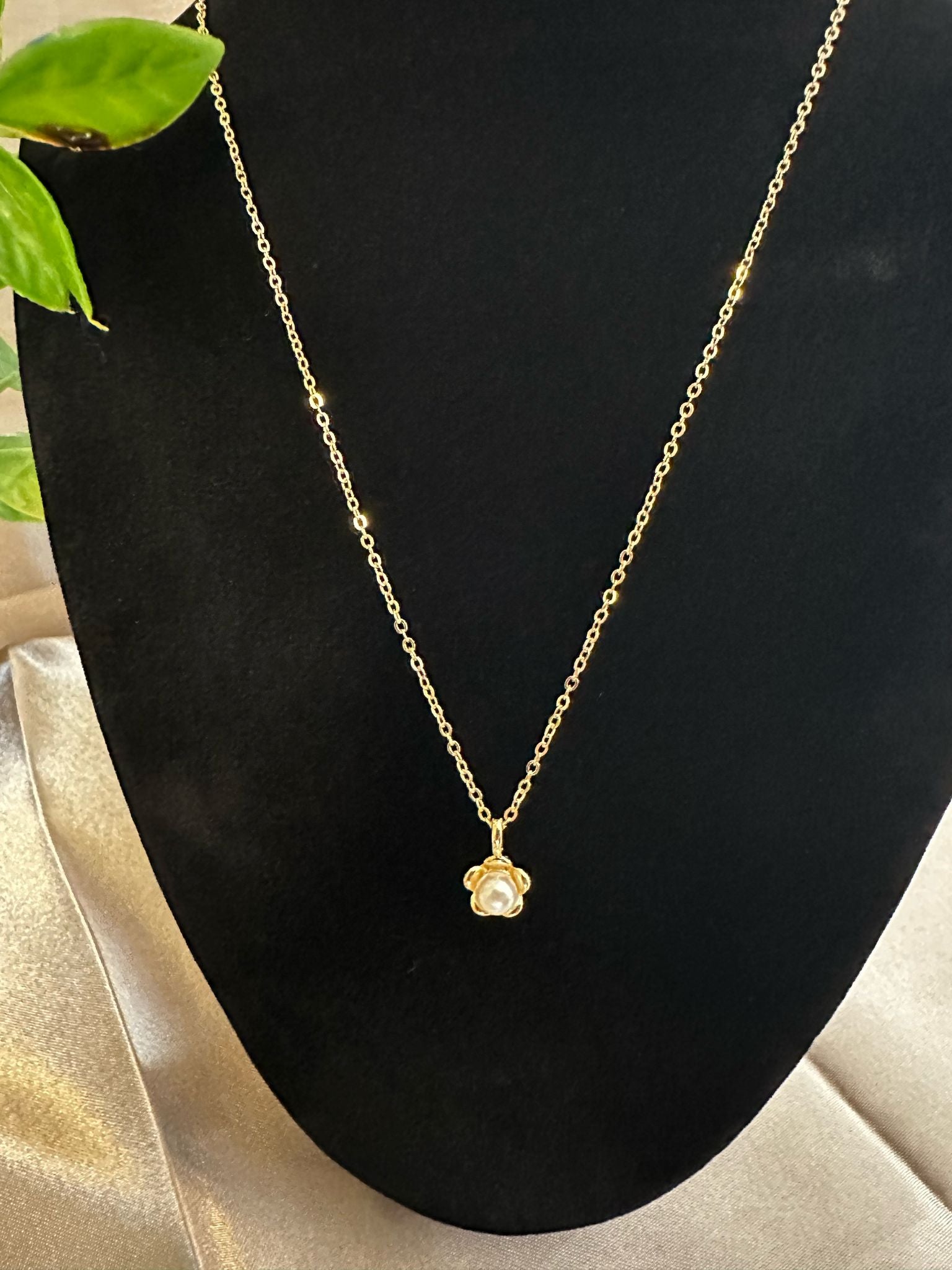 Seashell and pearl Neck