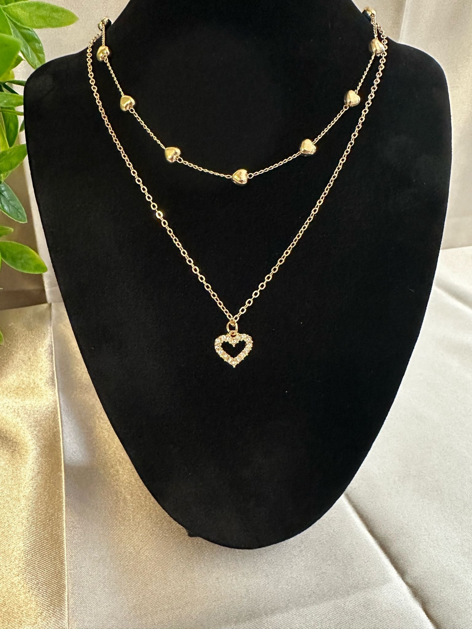 Heart two-layer Neck